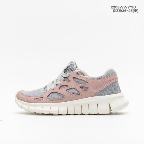 Nike Free Run 2 Women's Running Shoes Pink Grey-12 - Click Image to Close